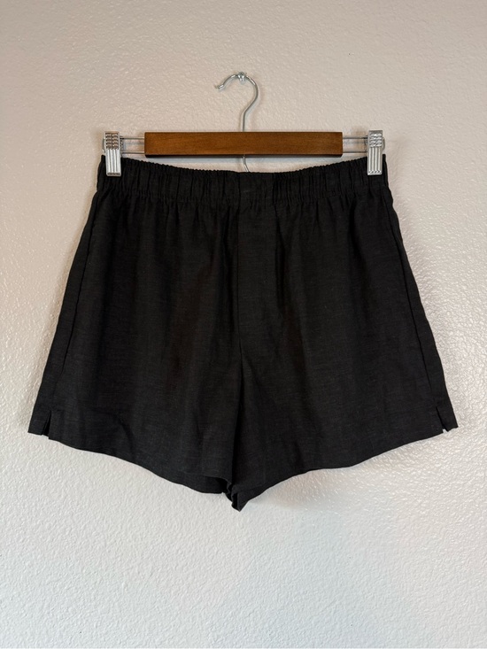La Hearts Pants - NWT LA Hearts Black Linen Blend Pull-On Shorts w Pockets Size Small